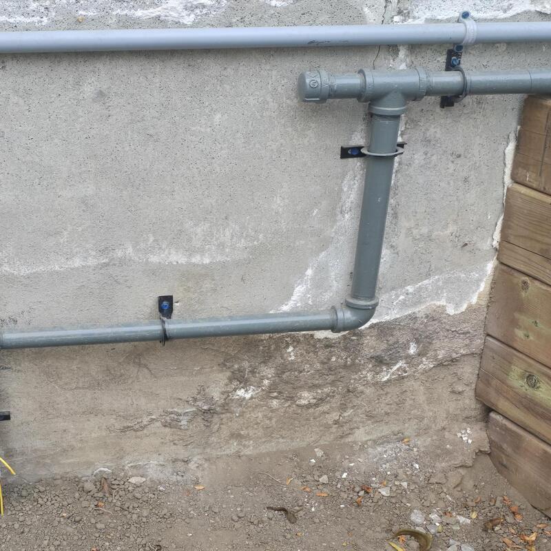 Pool heater connected and pressure tested
